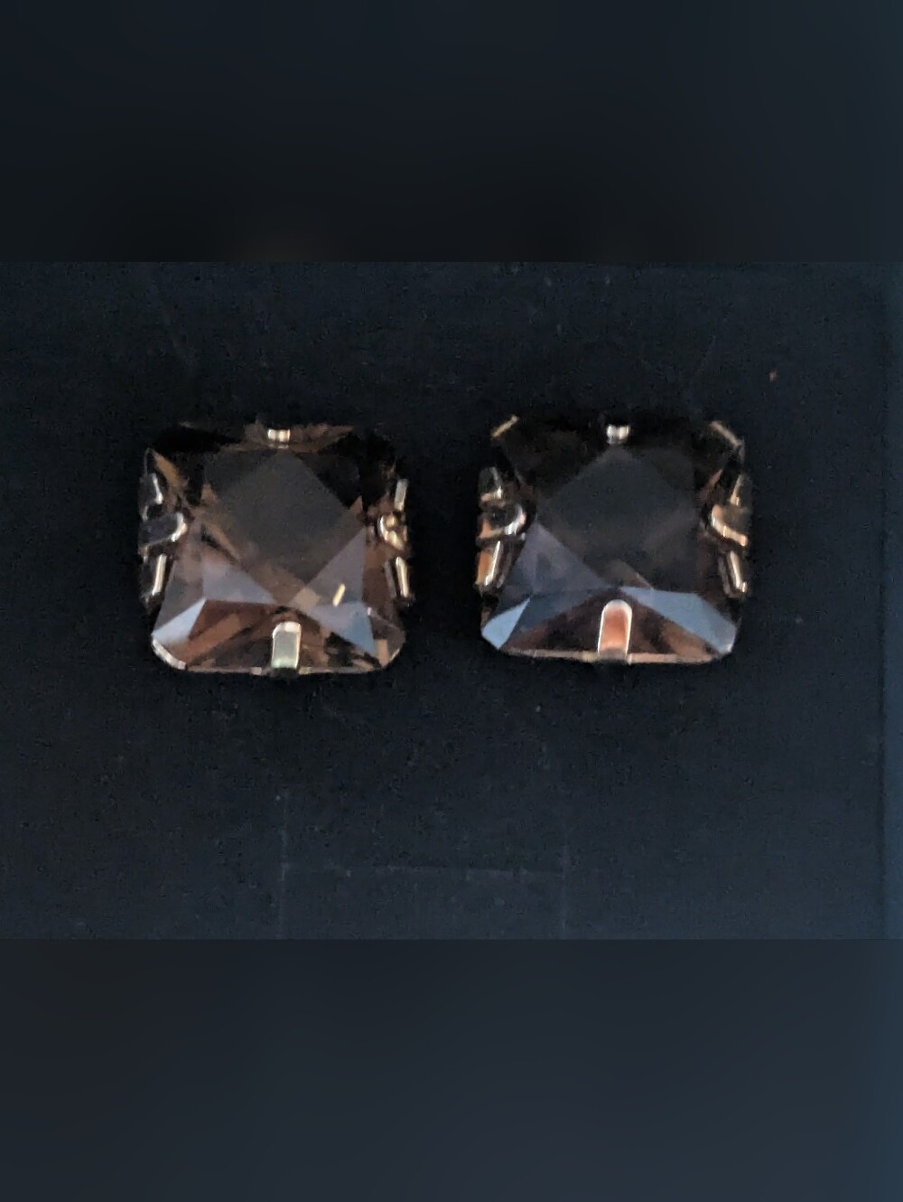 Stunning Vintage-Inspired Smoky Quartz Emerald-Cut Cufflinks